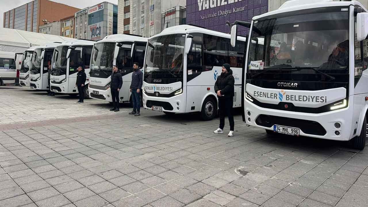 Esenler Belediyesi'nden kabir ziyaretleri için ücretsiz servis