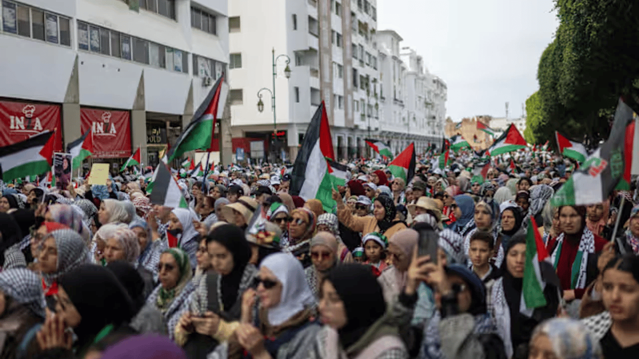 Fas'ın birçok kentinde Mescid-i Aksa için protestolar düzenlendi