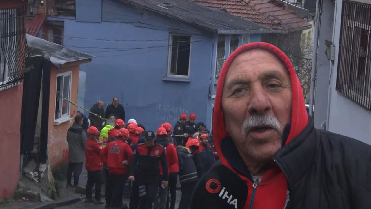Fatih’te iki binanın çöktüğü mahallenin sakinleri konuştu: "Patlamayı duyduk, bomba zannettim"