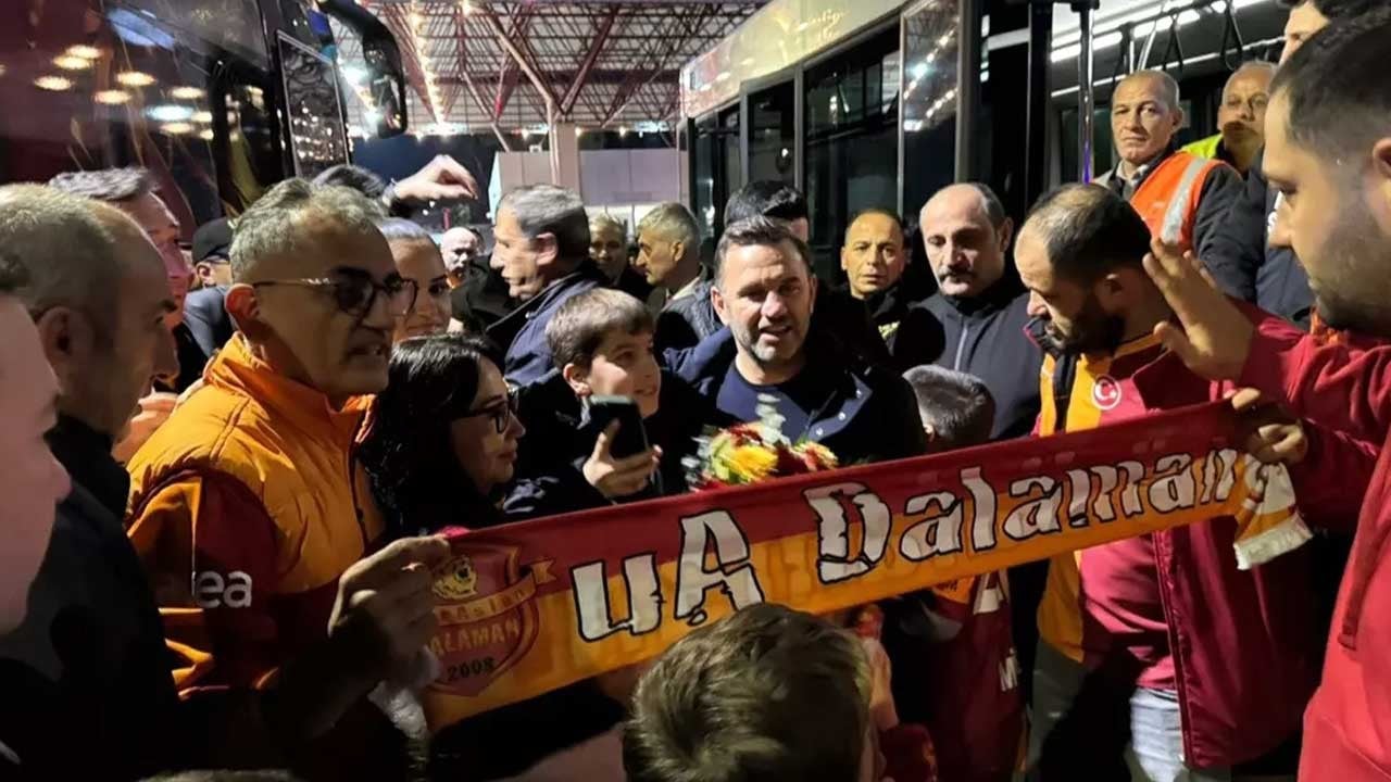 Galatasaray, Fethiyespor maçı için Muğla'ya geldi