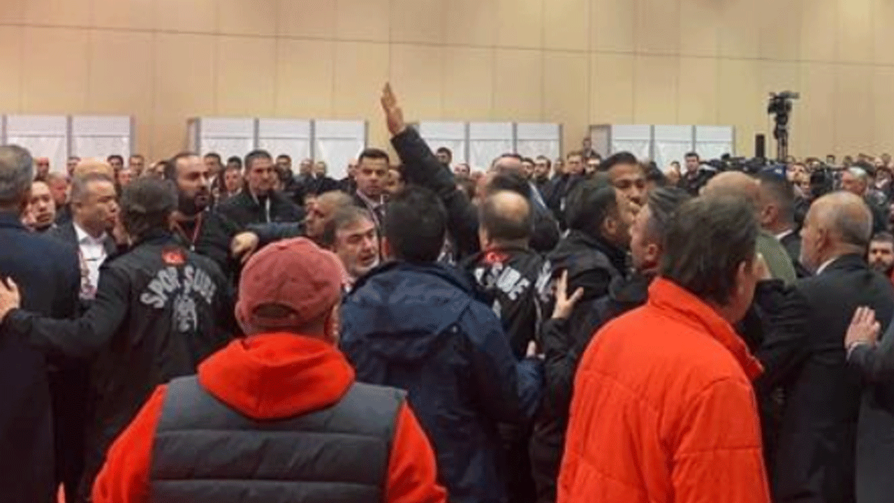 Gençlerbirliği olağanüstü genel kurulunda gerginlik:Alkollü başkan adayı ortalığı karıştırdı!