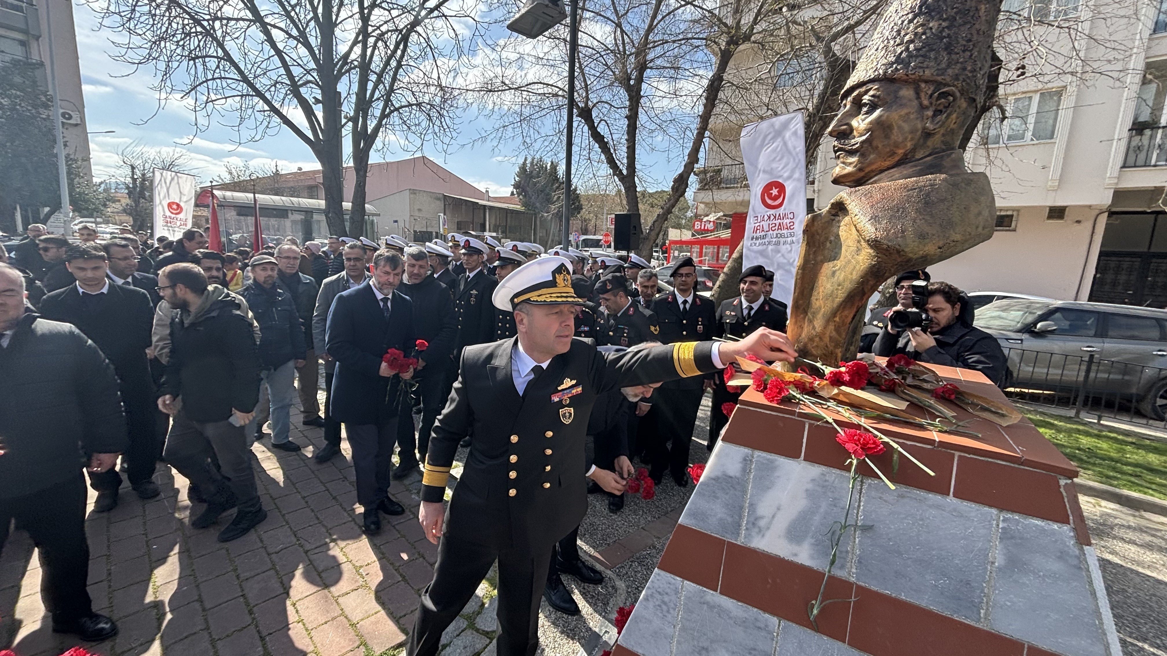 "Gittiler, geçemediler, geçemeyecekler!" 18 Mart'ın kahramanı Cevat Paşa dualarla anıldı!
