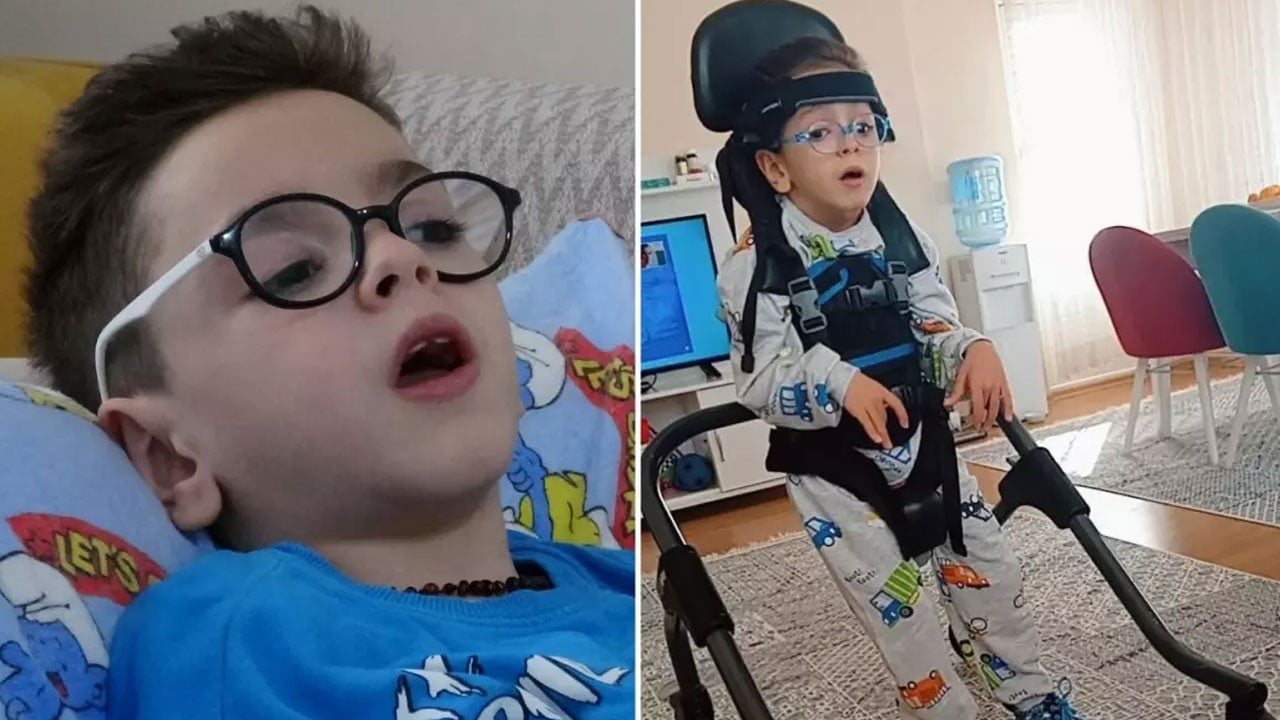 Grip zannettiler bakın ne çıktı! Minik Kaan 4 yıldır yatağa mahkum