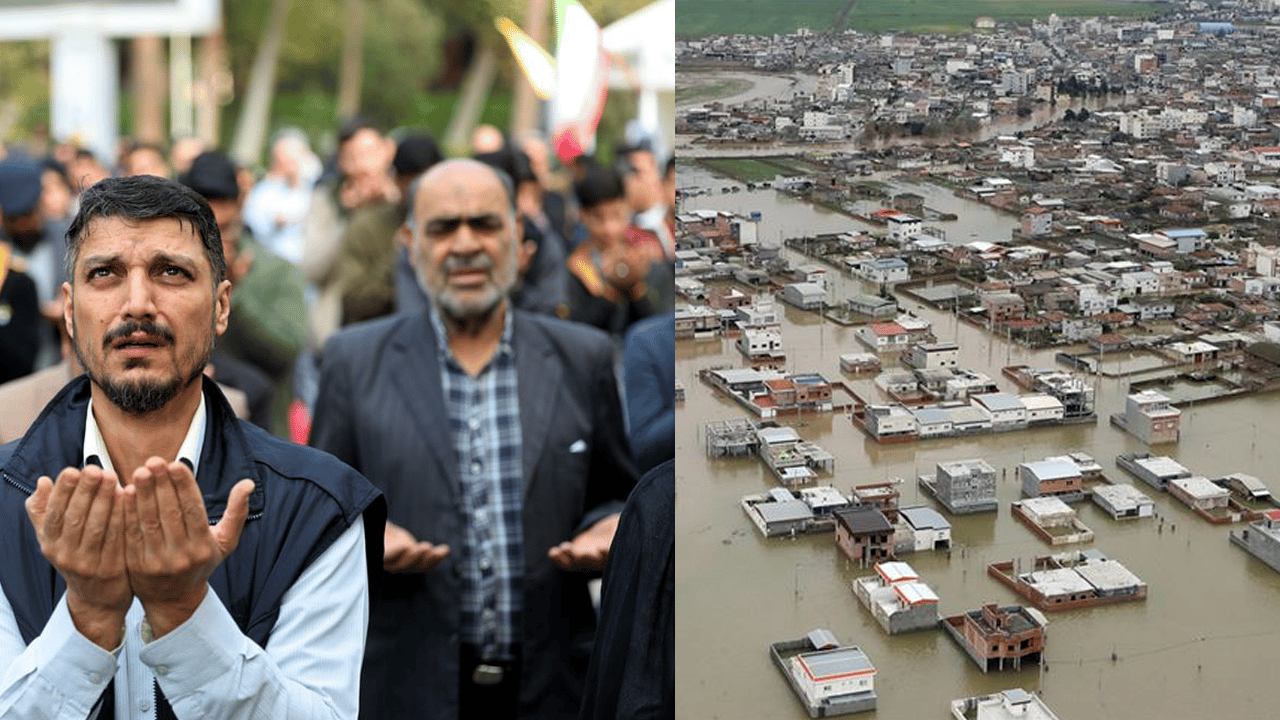 İran yine ayarsız: Kuraklıktan dolayı yağmur duasına çıktılar 18 şehri sel aldı!