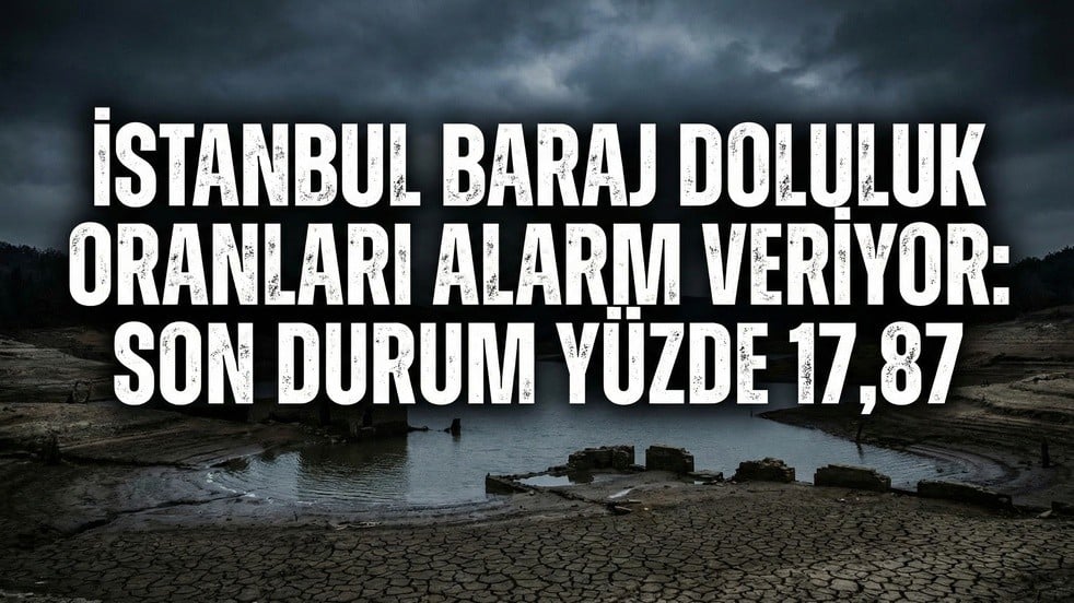 İstanbul Baraj Doluluk Oranları Alarm Veriyor: Son Durum Yüzde 17,87