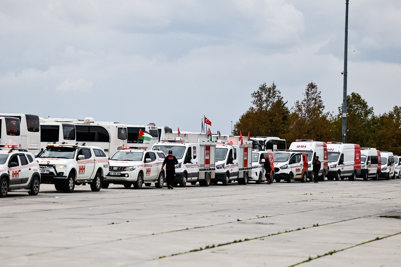 İstanbul’da yüzlerce motosiklet ve araçla büyük Gazze konvoyu