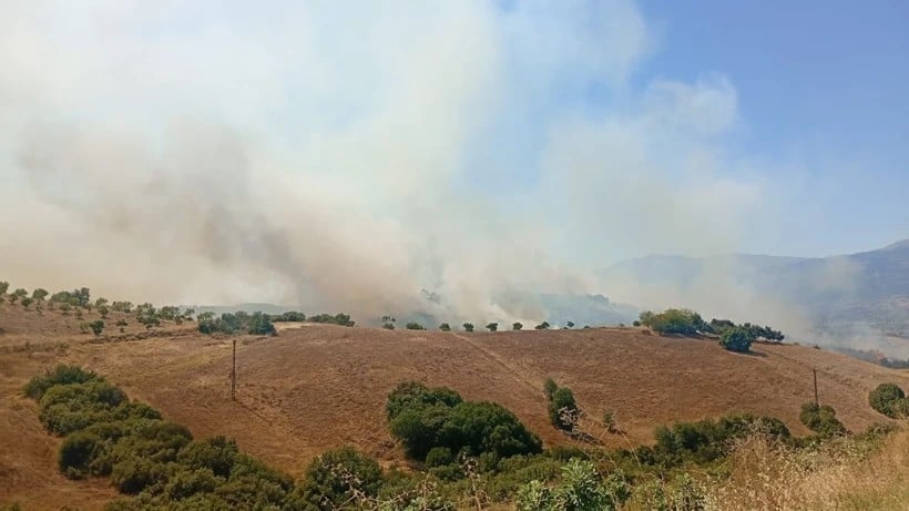 İzmir'de korkutan yangın! Ekiplerin havadan ve karadan müdahalesiyle söndürüldü!