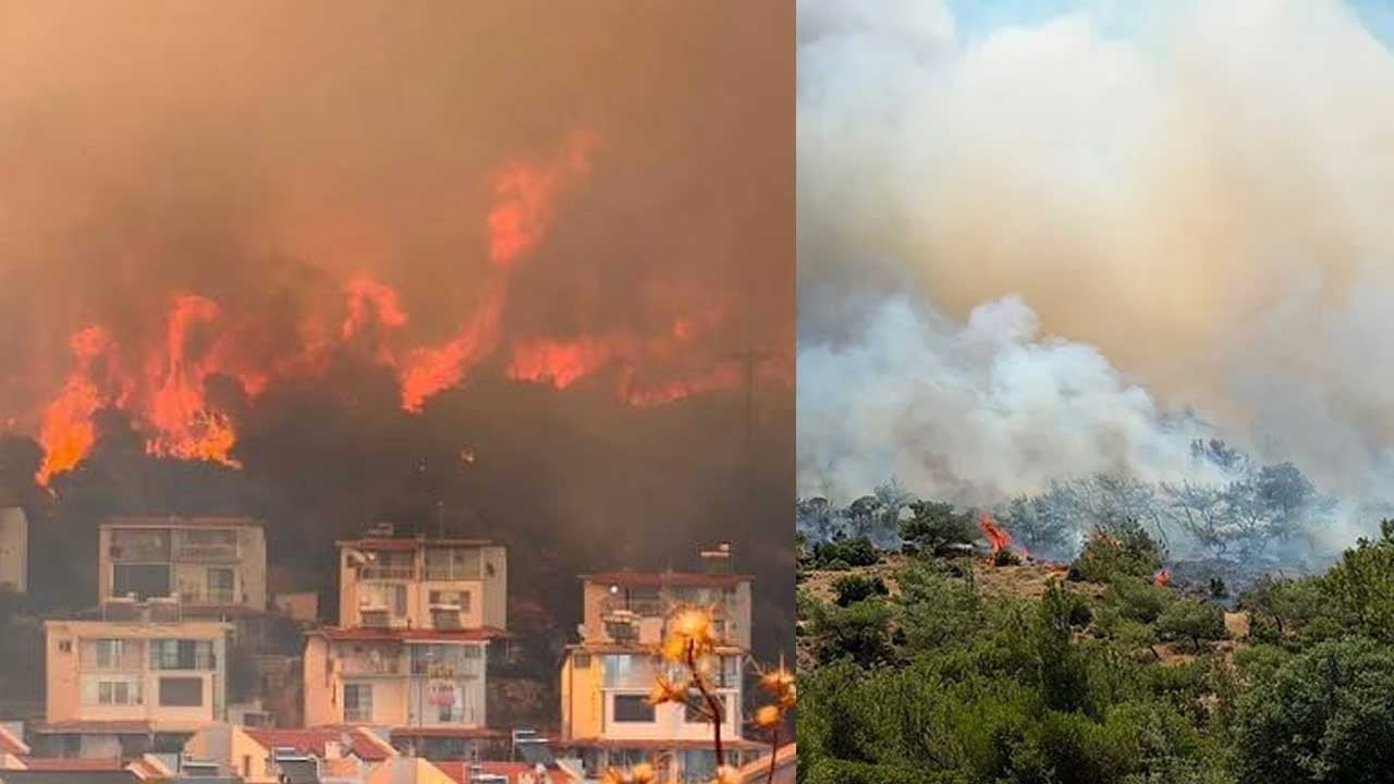 İzmir'de ormana sıçrayan yangın kontrol altına alındı