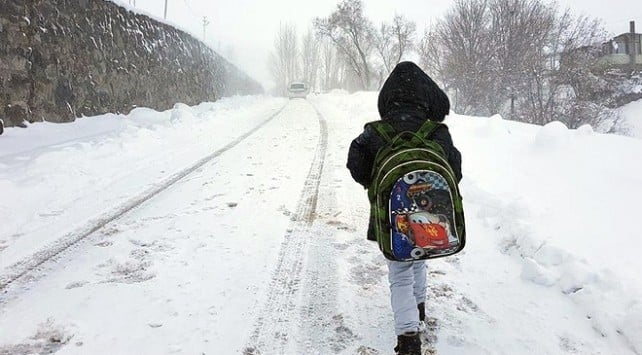 Kar, eğitimi etkilemeye başladı! O ilde okullar tatil edildi
