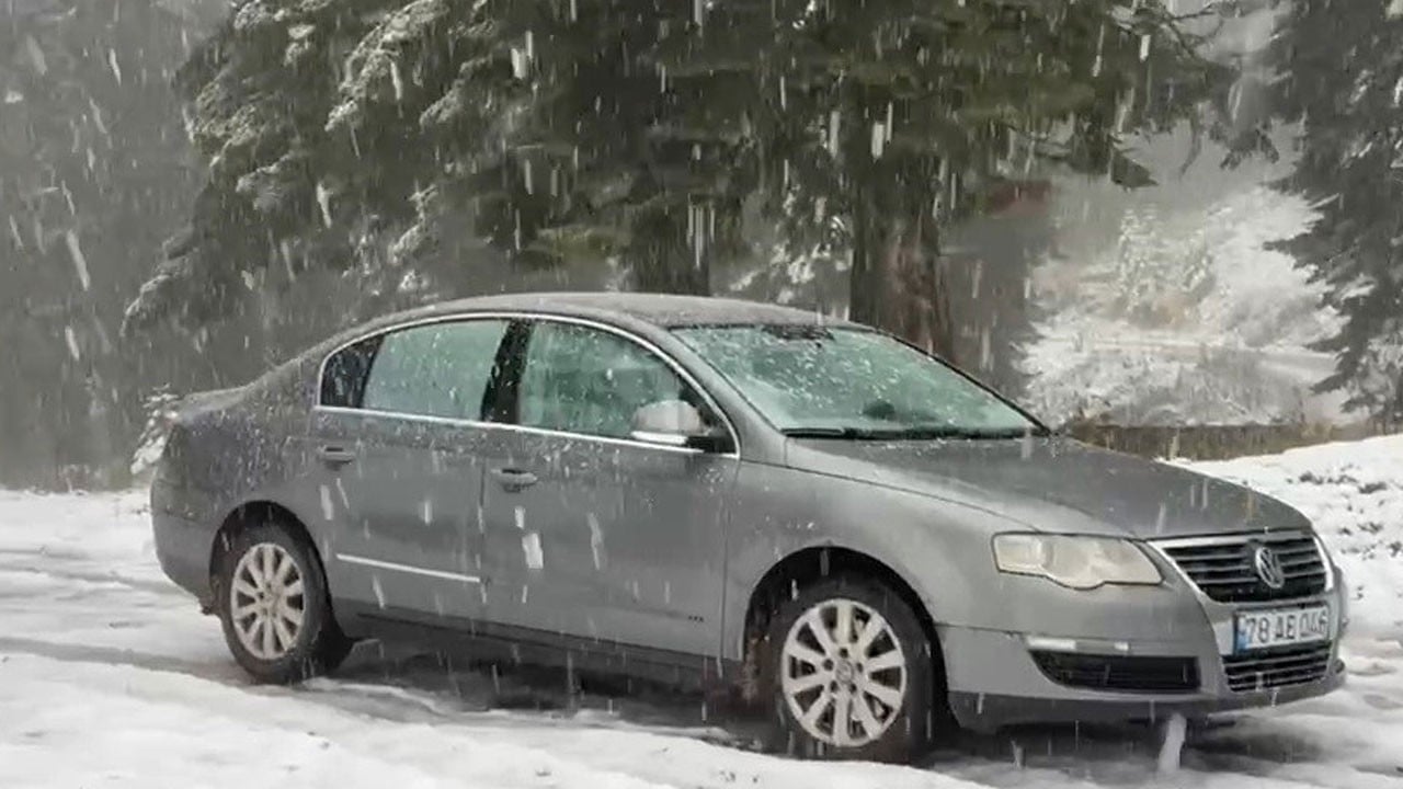 Karabük'te kar sürprizi