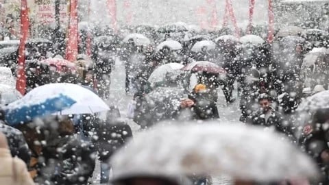 Bu gece o iller için kuvvetli kar yağışı uyarısı