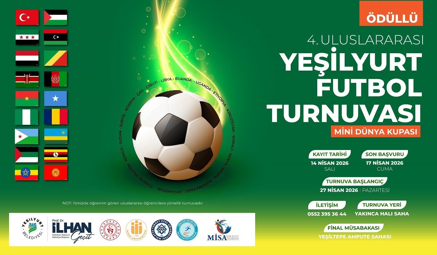 Mini Dünya Kupası heyecanı Yeşilyurt'ta başlıyor!