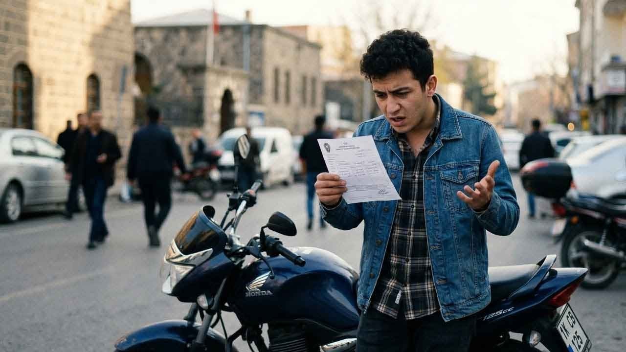 Motosiklete emniyet kemeri cezası! Diyarbakırlı genç gördüklerine inanamadı