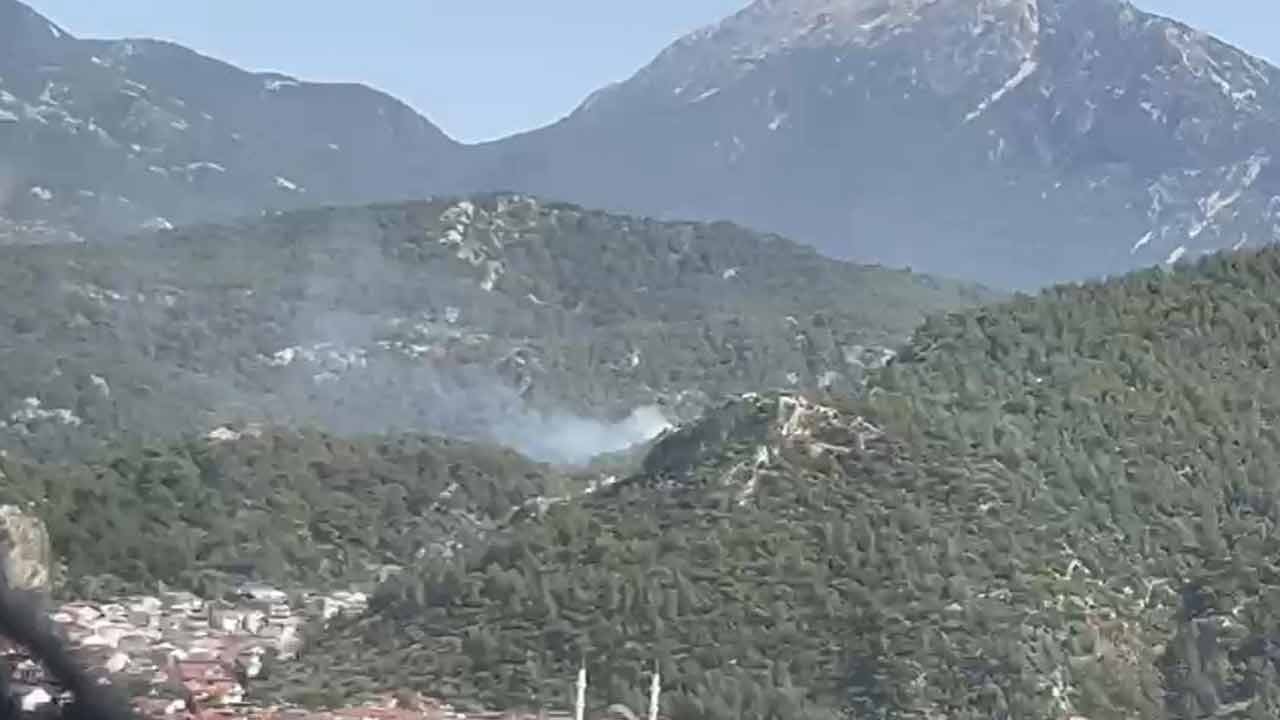 Muğla'da korkutan yangın! Fazla büyümeden söndürüldü