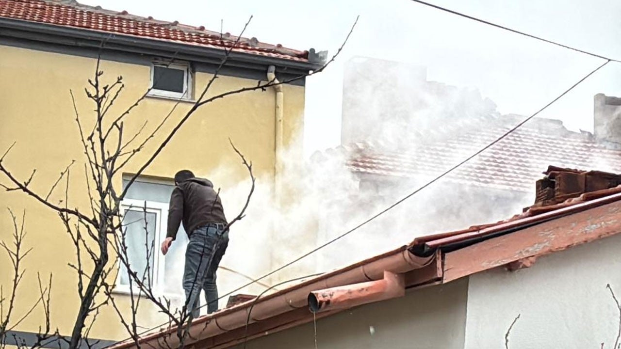 Müstakil evde korkutan yangın