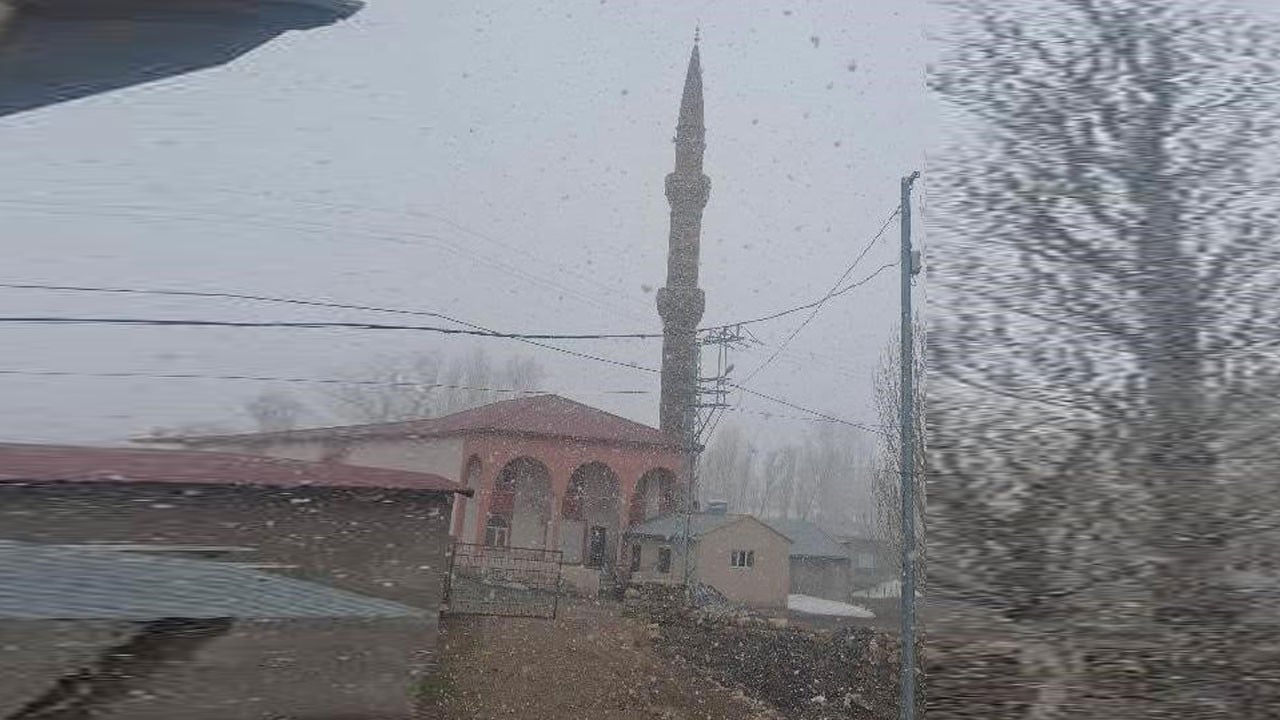 Nisan ayında kar sürprizi! Lapa lapa yağdı