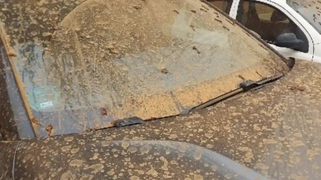 O şehre çamur yağdı!