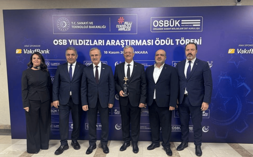 Organize sanayiye En çok katkı verenlere ödül
