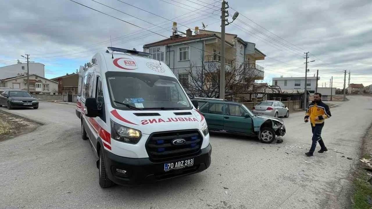 Otomobil ile cip çarpıştı! 1 yaralı