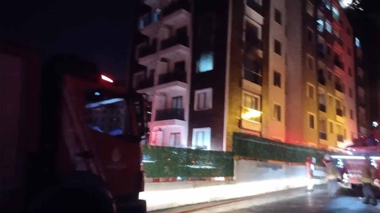 Pendik’te apartmanda korku dolu anlar! Yangın söndürüldü