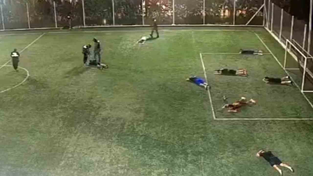 Polis kılığında infaz: Lüks sitede futbol sahası kana bulandı