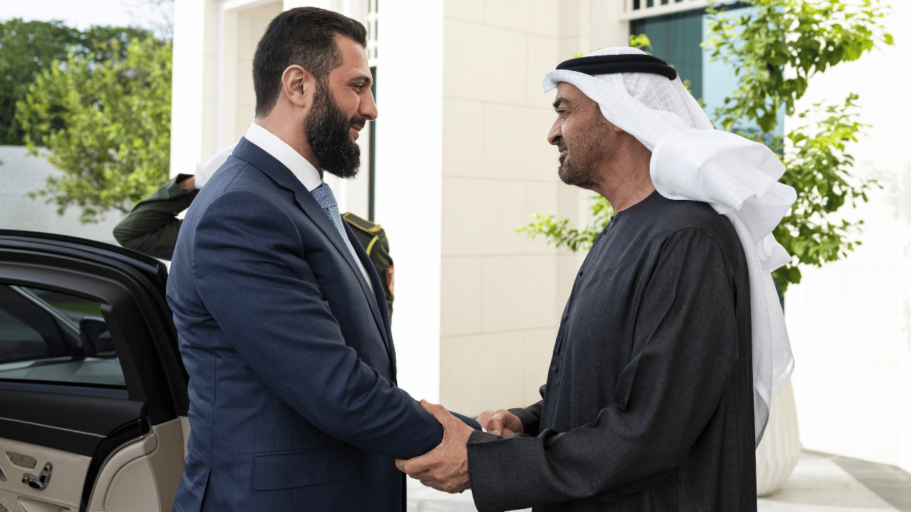 Şara, Muhammed bin Zayed ile görüştü