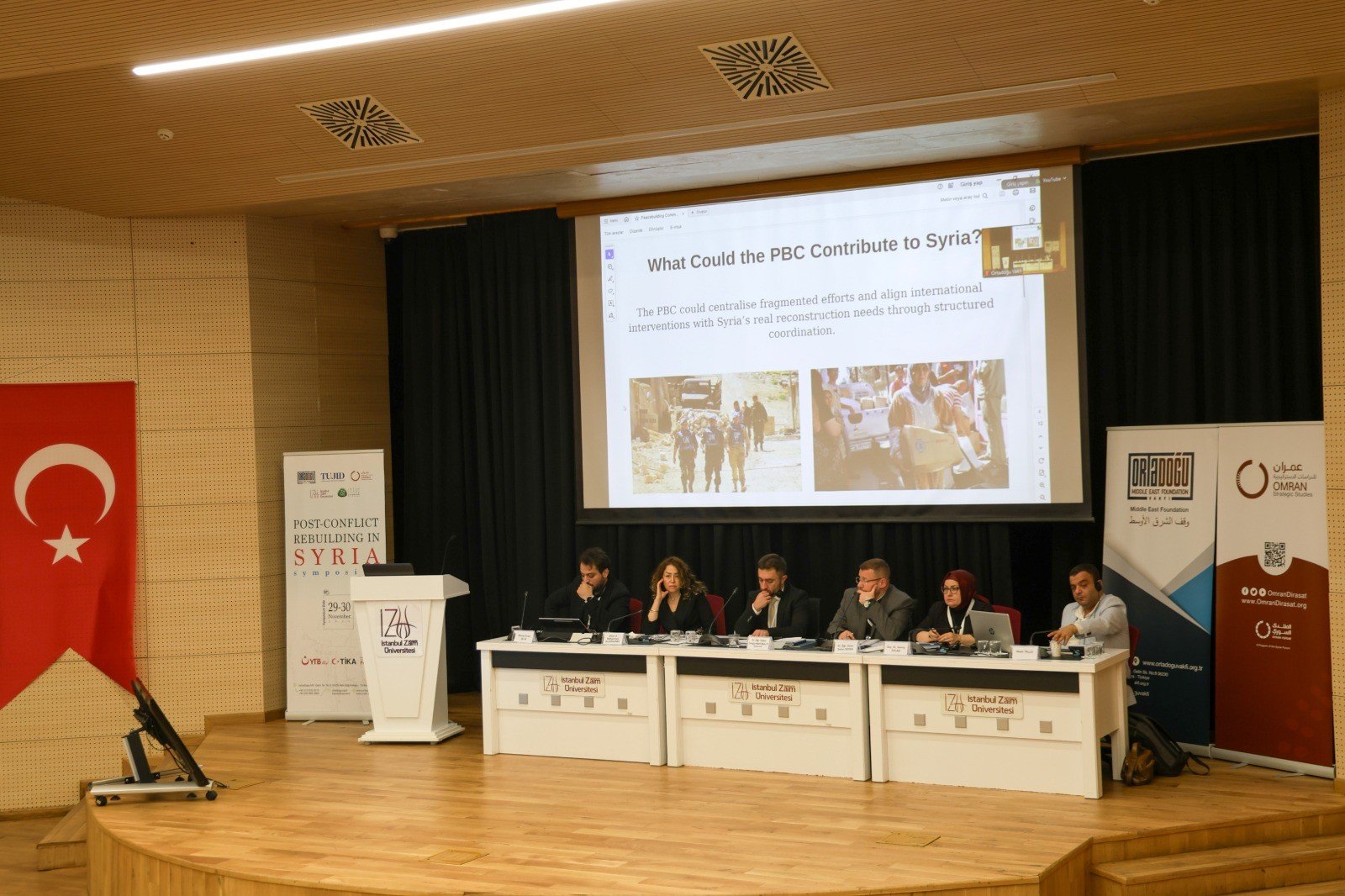 "Savaş Sonrası Suriye’nin Yeniden İnşası Sempozyumu" İZÜ’de Gerçekleştirildi