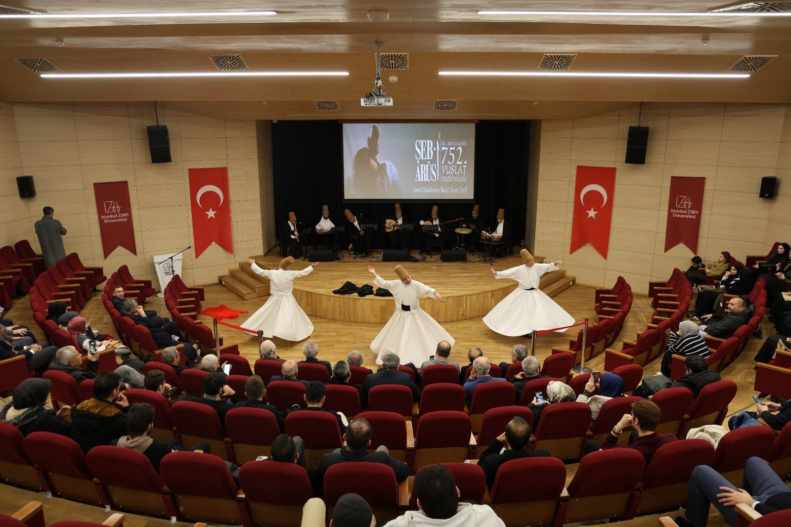 Şeb-i Arûs münasebetiyle İZÜ’de Mevlevi ayini icra edildi