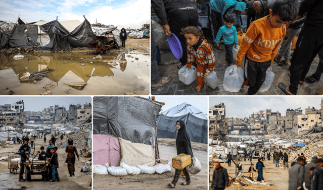 Siyonist İsrail’den Gazze’de su zulmü: Çocuklar bir yudum su için kilometrelerce yürüyor!