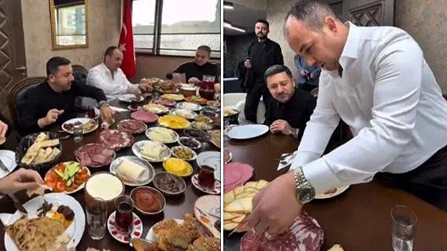 Sosyal medyada Belediye Başkanı'nın kahvaltı sofrası ortalığı karıştırdı, dikkat çekti! Tepki yağdı