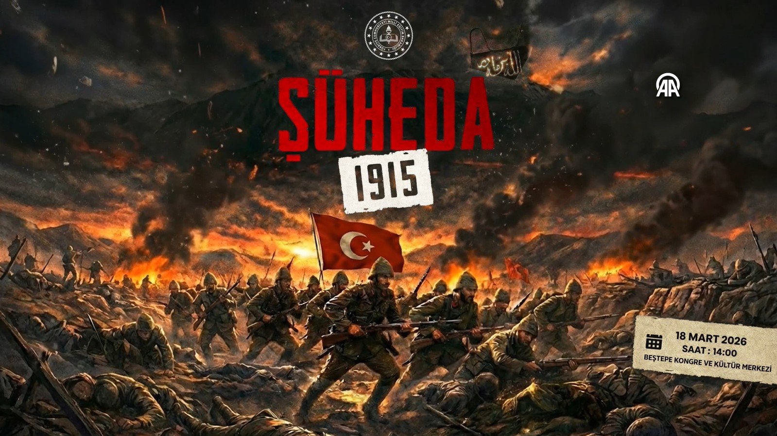 "Şüheda 1915" tiyatro oyunu 18 Mart'ta Beştepe’de sahnelenecek