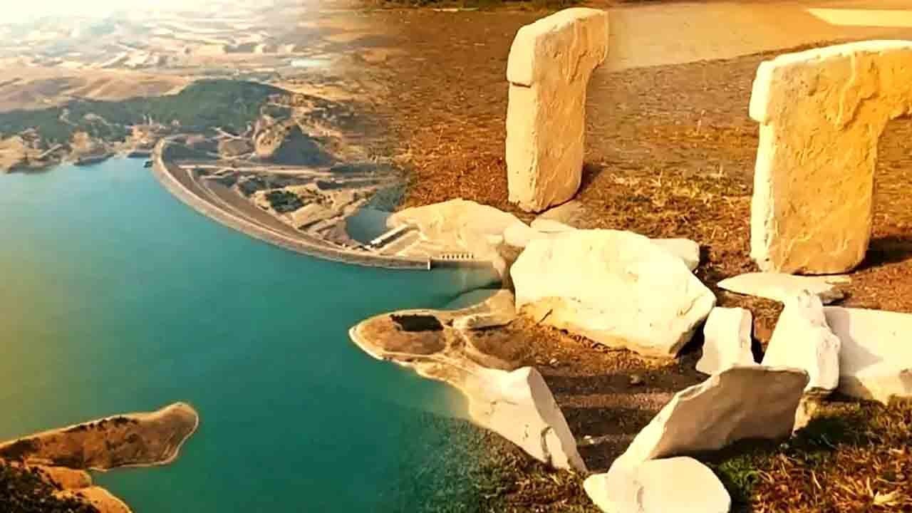 Sular çekilince tarih belirdi: Adıyaman’da Göbeklitepe benzeri taş bloklar