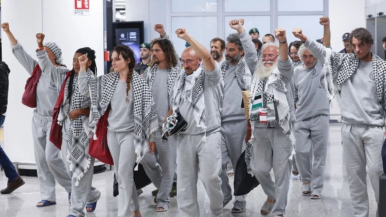 Sumud aktivistleri İtalya'ya döndü