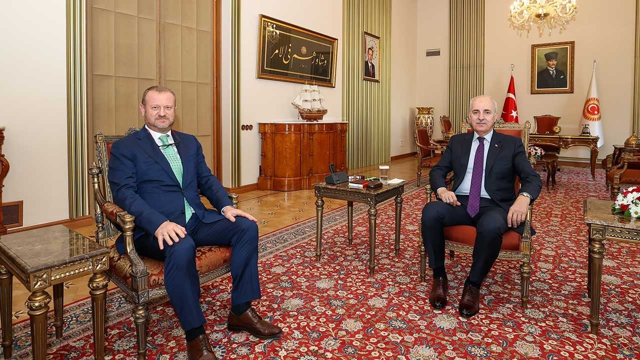 TBMM Başkanı Numan Kurtulmuş, RTÜK Başkanı Mehmet Daniş'i kabul etti