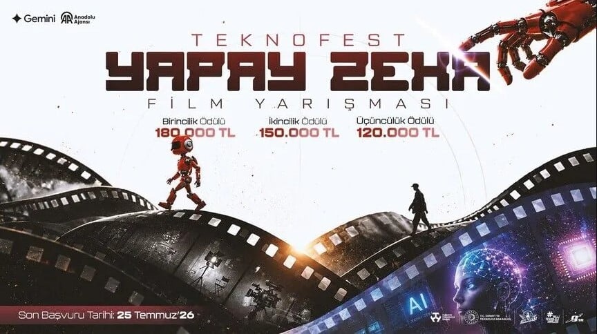 TEKNOFEST kapsamında düzenleniyor! "Yapay Zekâ Film Yarışması" başvuruları başladı