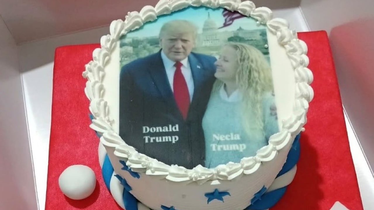 Trump'ın Türk kızından babası için özel pasta!