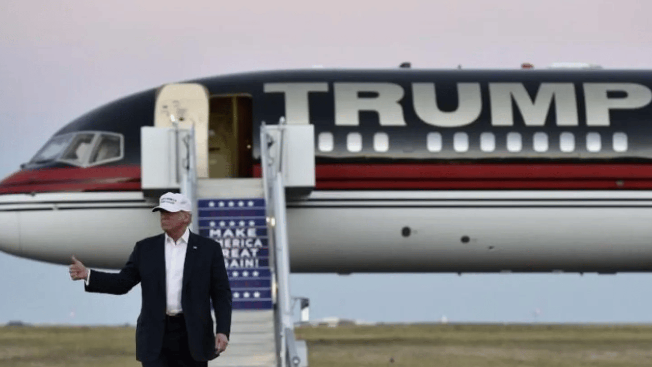 Trump'ın uçağının yakınında şüpheli durum