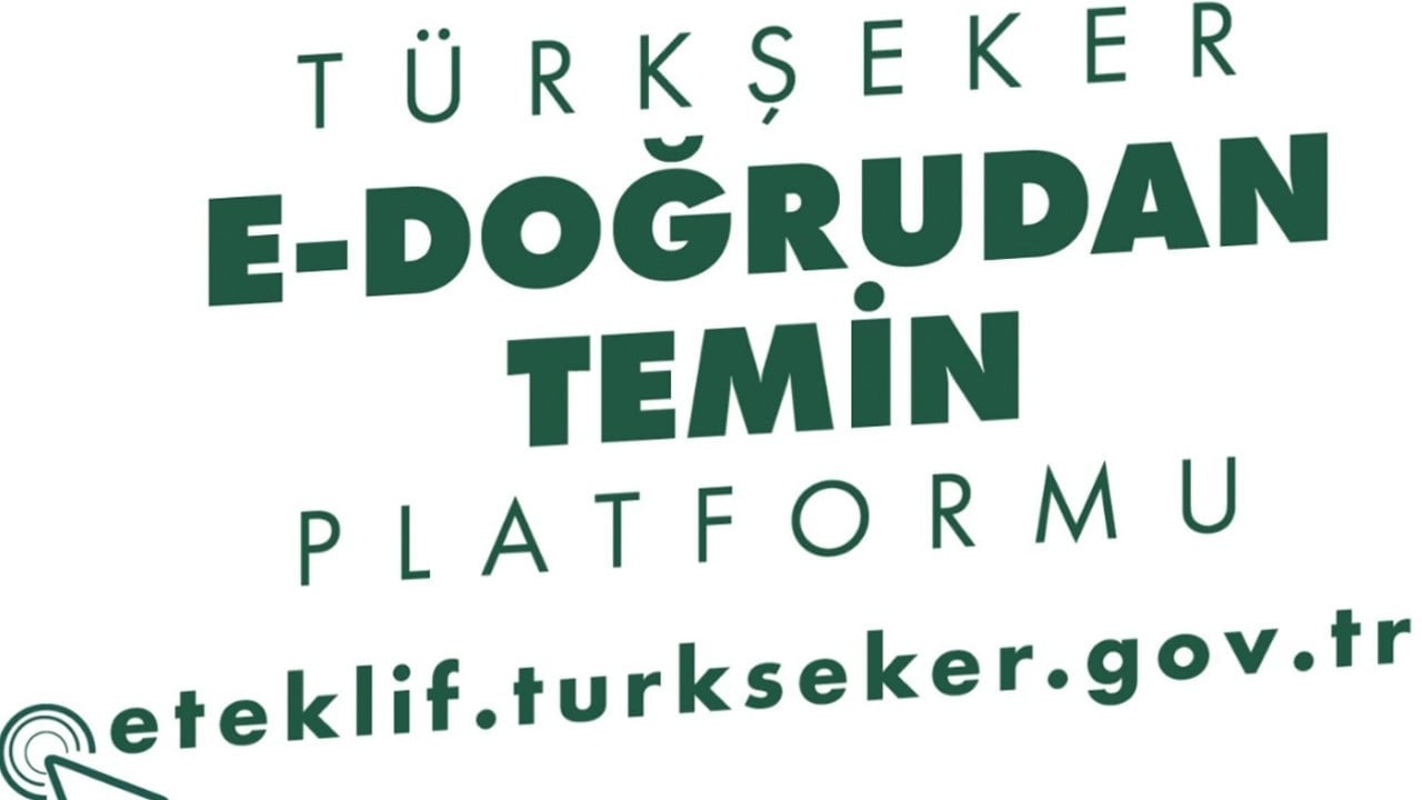Türkşeker'den Türkiye'de bir ilk: E-Doğrudan temin platformu hizmete girdi...