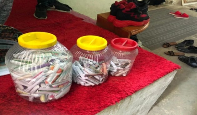 Turşu bidonundan uyuşturucu çıktı