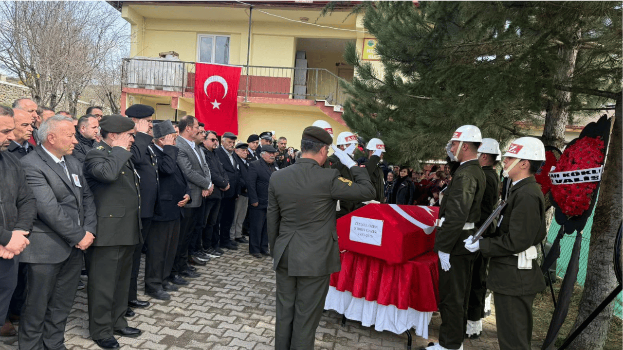 Vefat eden Kıbrıs gazisi, Tokat'ta son yolculuğuna uğurlandı