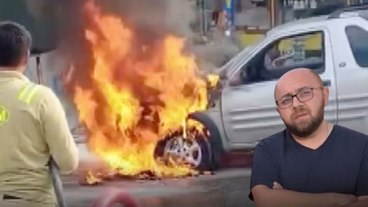 Yıllarca para biriktirip satın aldı! Yolda alev alev yandı