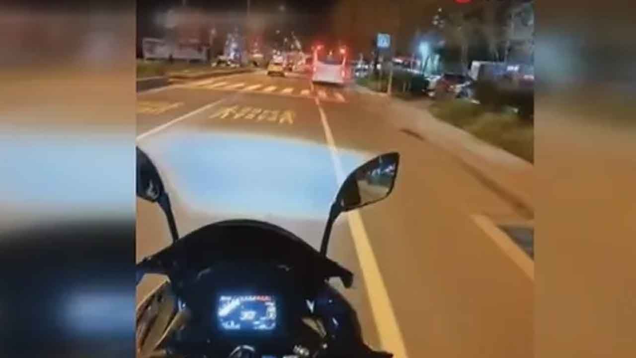 Yürekleri ağza getiren kaza kamerada