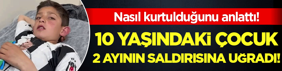 10 yaşındaki çocuk 2 ayının saldırısına uğradı! Nasıl kurtulduğunu anlattı!