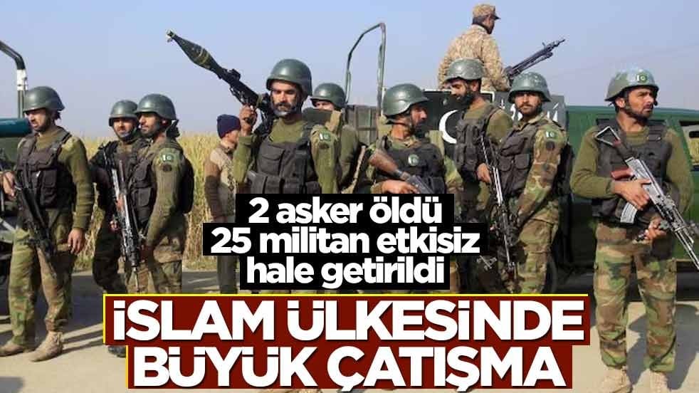 2 polis öldü, 25 militan etkisiz hale getirildi! İslam ülkesinden büyük operasyon