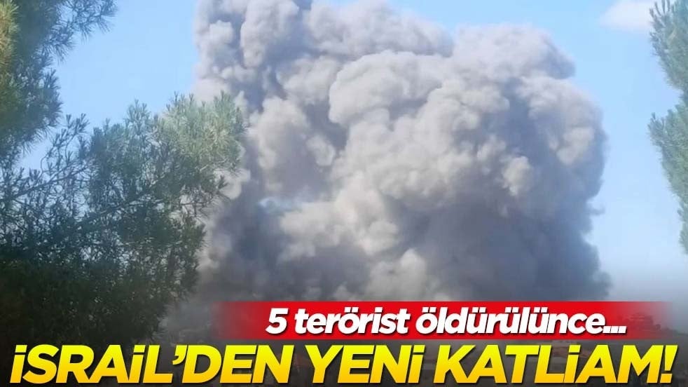 5 teröristini kaybeden İsrail'den büyük katliam! Eli kanlı teröristler durmuyor