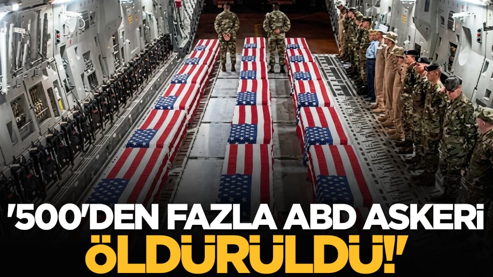 '500'den fazla ABD askeri öldürüldü!'