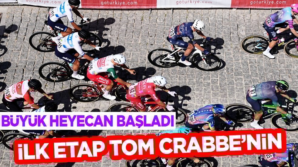 61. Cumhurbaşkanlığı Türkiye Bisiklet Turu, Çeşme-Selçuk etabında kazanan Tom Crabbe...