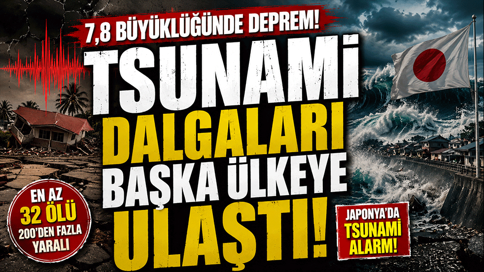 7,8'lik Deprem Sonrası Tsunami Japonya'ya Ulaştı