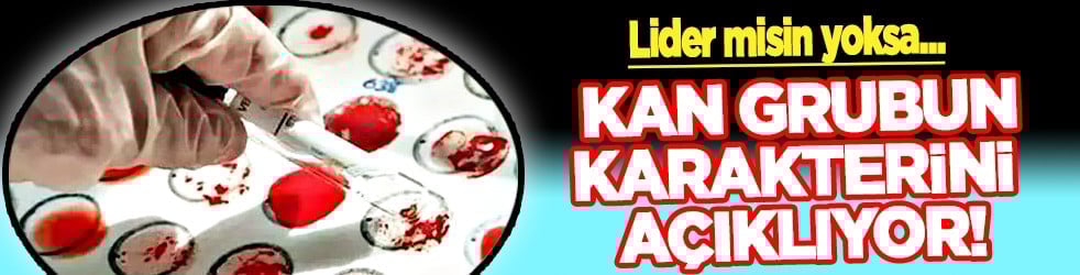 A Grubu mu, B mi, AB mi, O mı? Kan grubun karakterini açıklıyor