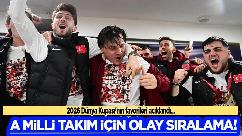 A Milli Takım için olay sıralama! Dünya Kupası'nın favorileri açıklandı